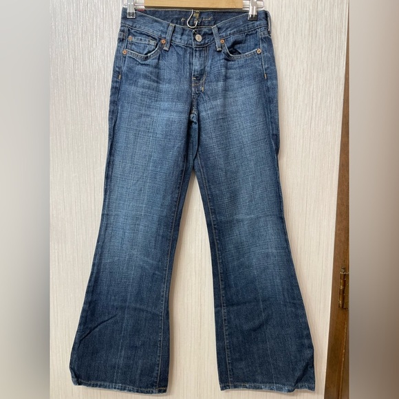 7 For All Mankind Bootcut Jeans - Size 26 | Made in USA | 100% Cotton Y2K Denim - Picture 1 of 8